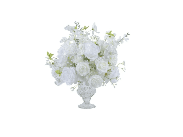 Composition florale avec vase